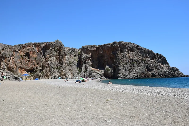 Agiofarago beach and gorge