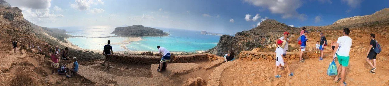 Panoramablick auf die Balos-Lagune und die Halbinsel Gramvousa