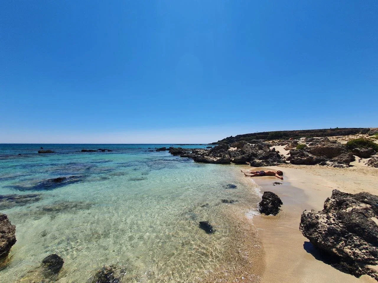 Elafonissi: spiaggia rosa e acque turchesi cristalline, Creta, foto 8