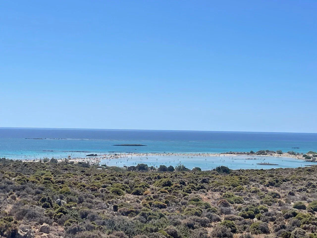 Elafonissi: spiaggia rosa e acque turchesi cristalline, Creta, foto 1