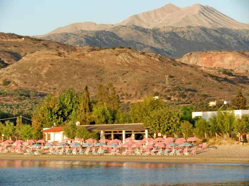 The Kalivaki coast near Georgioupolis, looking towards the hills