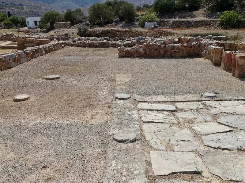 The Minoan palace at Kato Zakros, a few minutes' walk from the beach