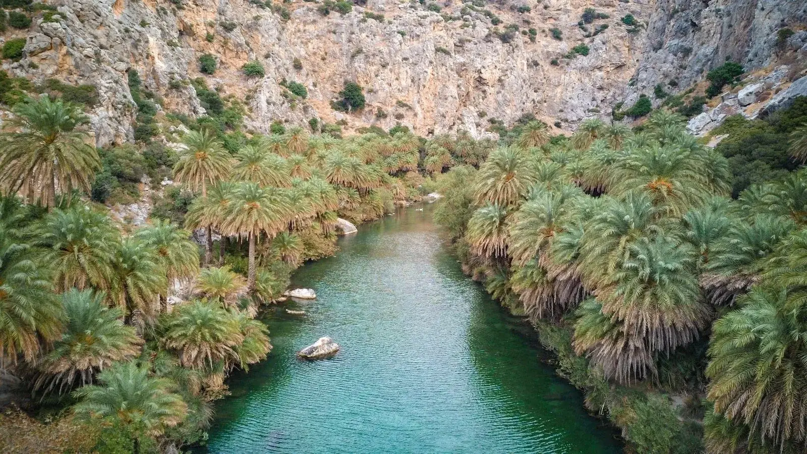 Palmenstrand van Preveli en omgeving, Kreta, foto 2