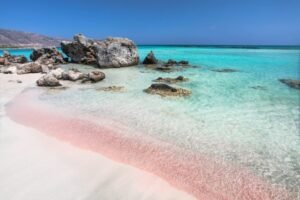 Elafonisi Pink Beach & Turquoise Crystal-Clear Waters, Crete